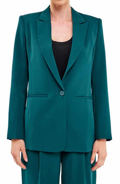 Endless Rose Tailored Single Button Blazer