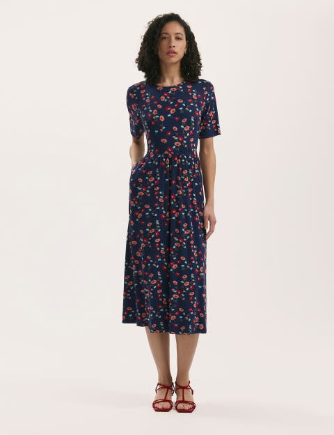 Kathryn Floral Jersey Midi T-Shirt Dress