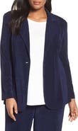 Vikki Vi One-Button Stretch Knit Blazer