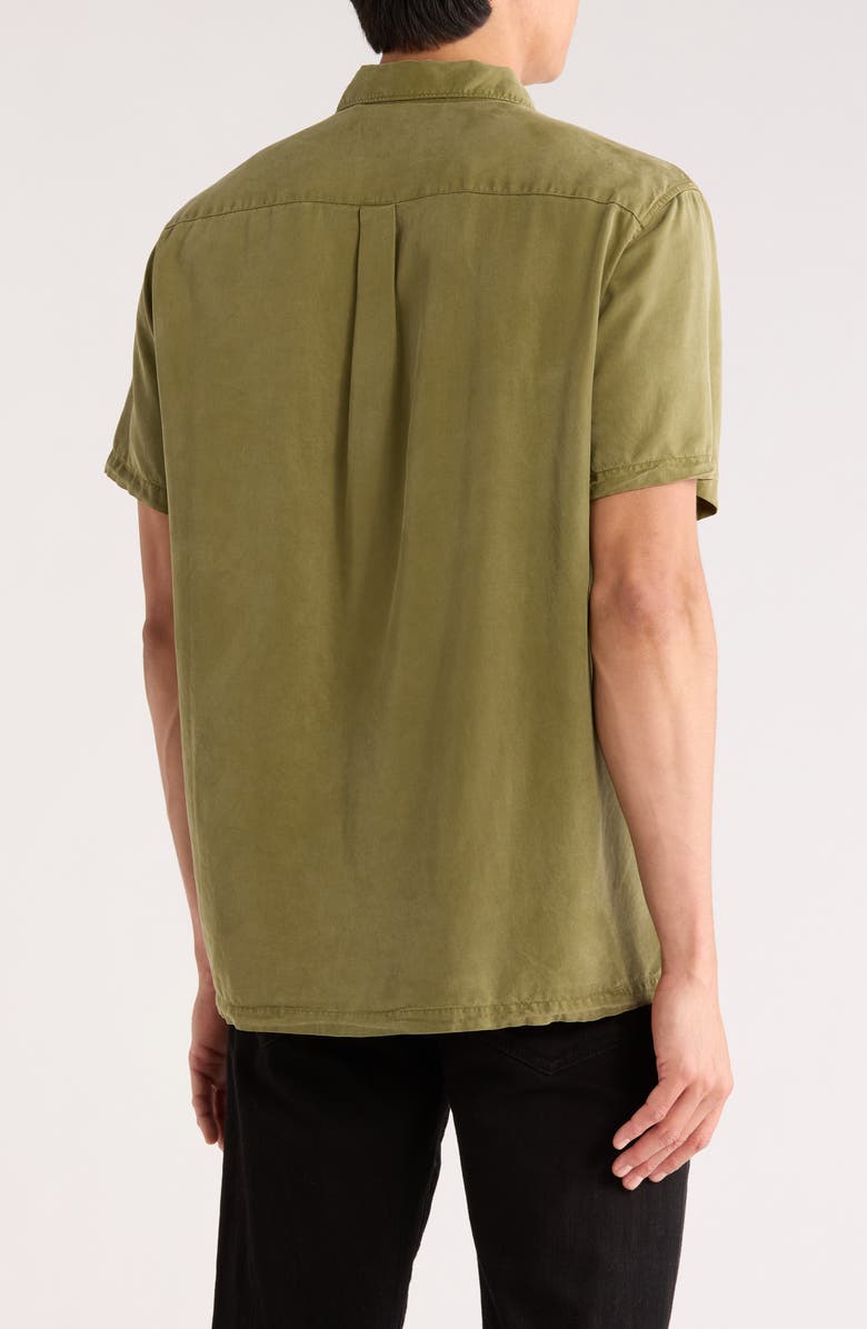 Barbour Archer Relaxed Cotton Seersucker Camp Shirt, Alternate, color, Burnt Olive