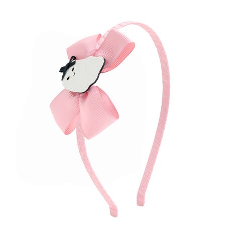 Sweet Ghost Halloween Grosgrain Bow Headband