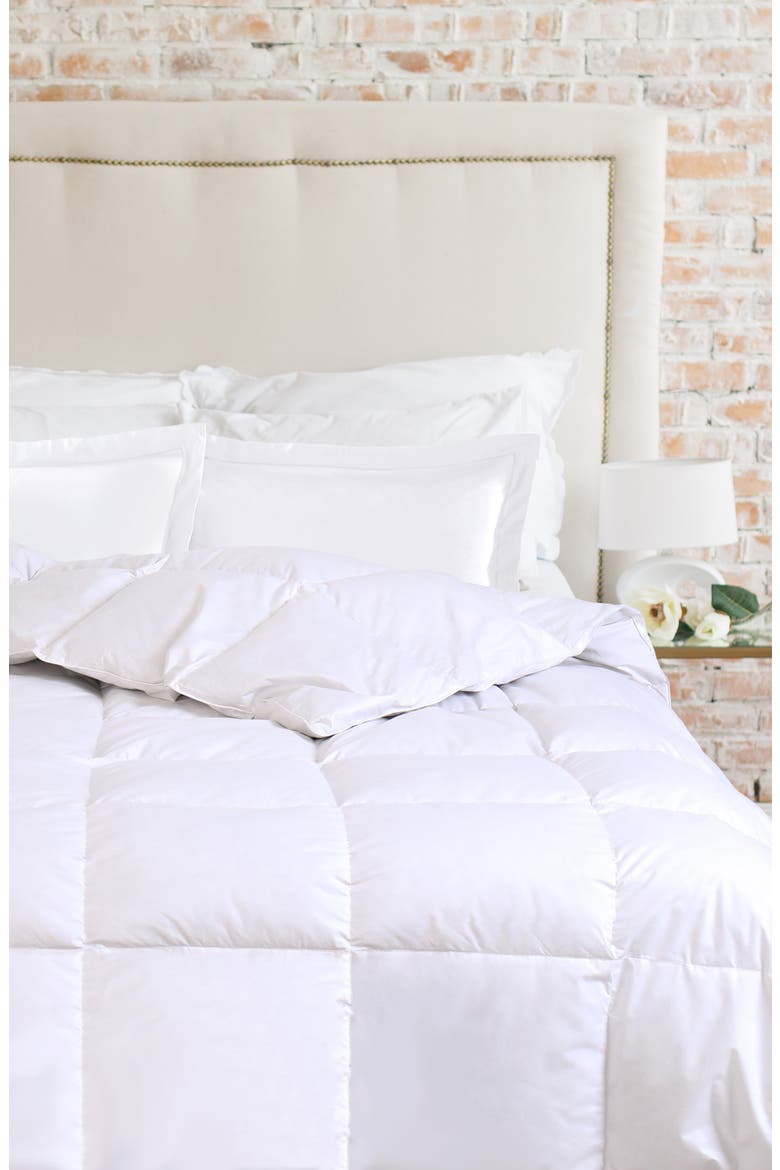 650 Fill Power Down 300 Thread Count Comforter, Alternate, color, WHITE