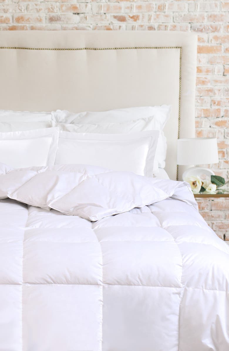 MELANGE HOME 650 Fill Power Down 300 Thread Count Comforter, Alternate, color, White