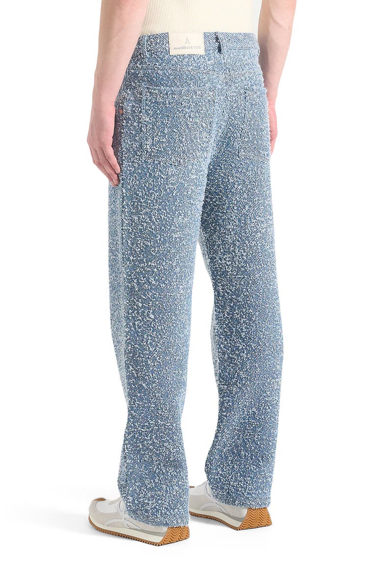 Arnault Boucle Pleated Jeans, Alternate, color, Blue
