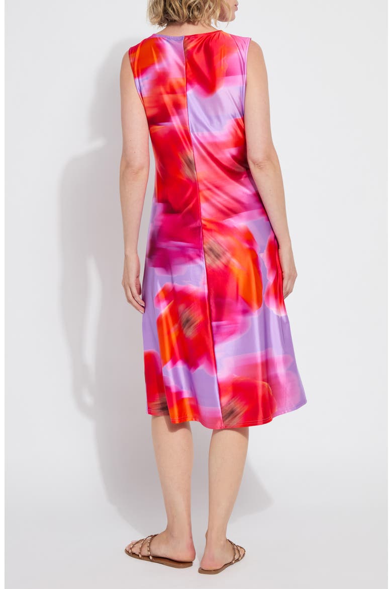 Raquel Drape Midi Dress, Alternate, color, FLOATING FLORAL
