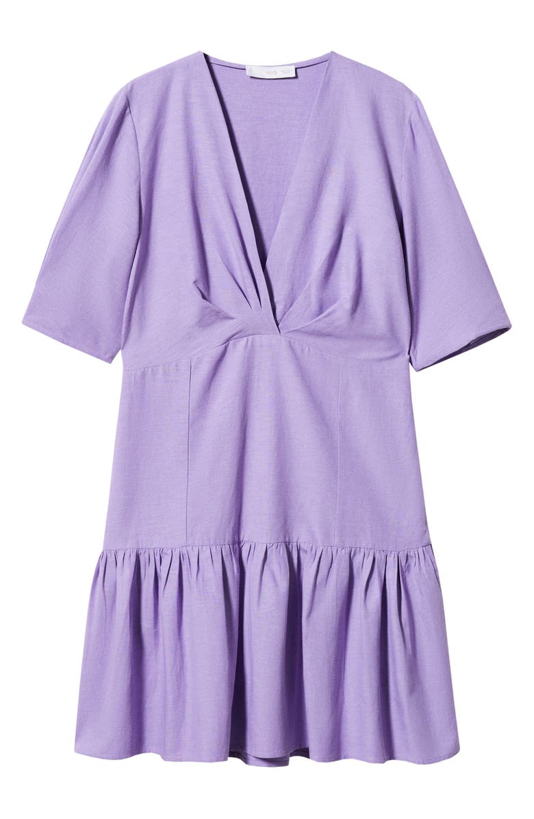 MANGO Ruffle Hem A-Line Dress, Alternate, color, 