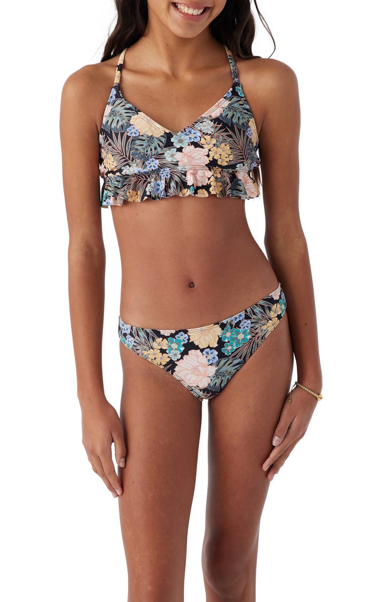 O'Neill Kids' Macaw Tropical Two-Piece Swimsuit, Alternate, color, 