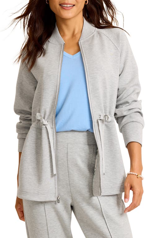 Tommy Bahama Palm Voyage Zip-up Jacket In Gray