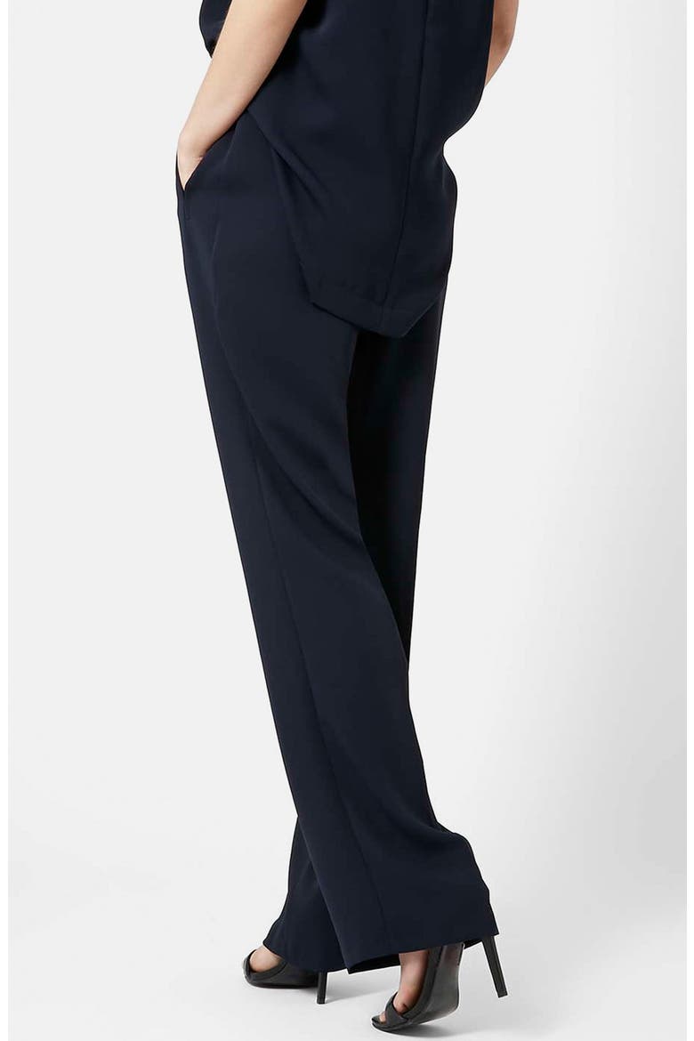 Slouchy Straight Leg Trousers, Alternate, color, NAVY BLUE