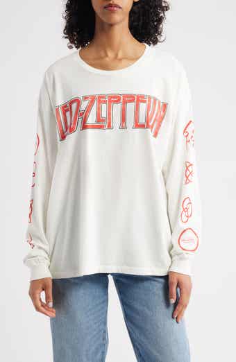Led Zepplin Four Symbols Merch Cotton Graphic T-Shirt