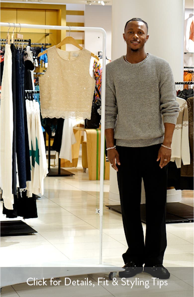 Sequin Sleeveless Top, sales video thumbnail