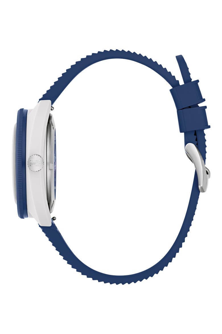 x Sail4th Snorkel Rubber Strap Watch, 41mm, Alternate, color, BLUE
