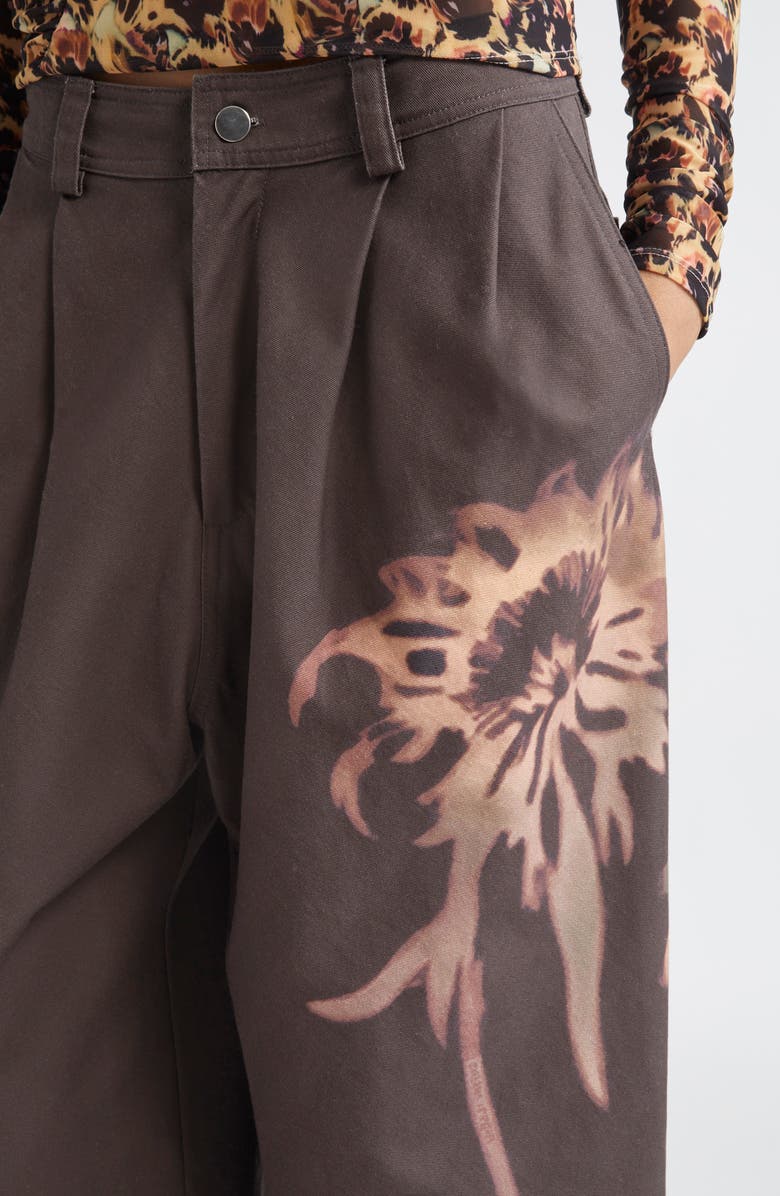 Collina Strada Catchfly Pleated Wide Leg Jeans, Alternate, color,