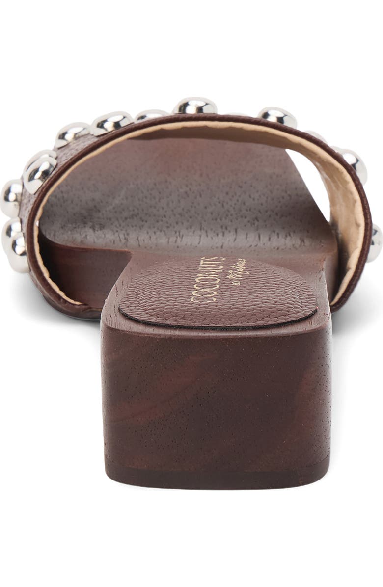 Coconuts by Matisse Fiora Studded Slide Sandal, Alternate, color, Choco