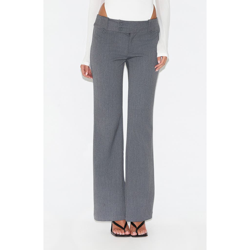 Tiger Mist Kittie Low Rise Pants In Gray