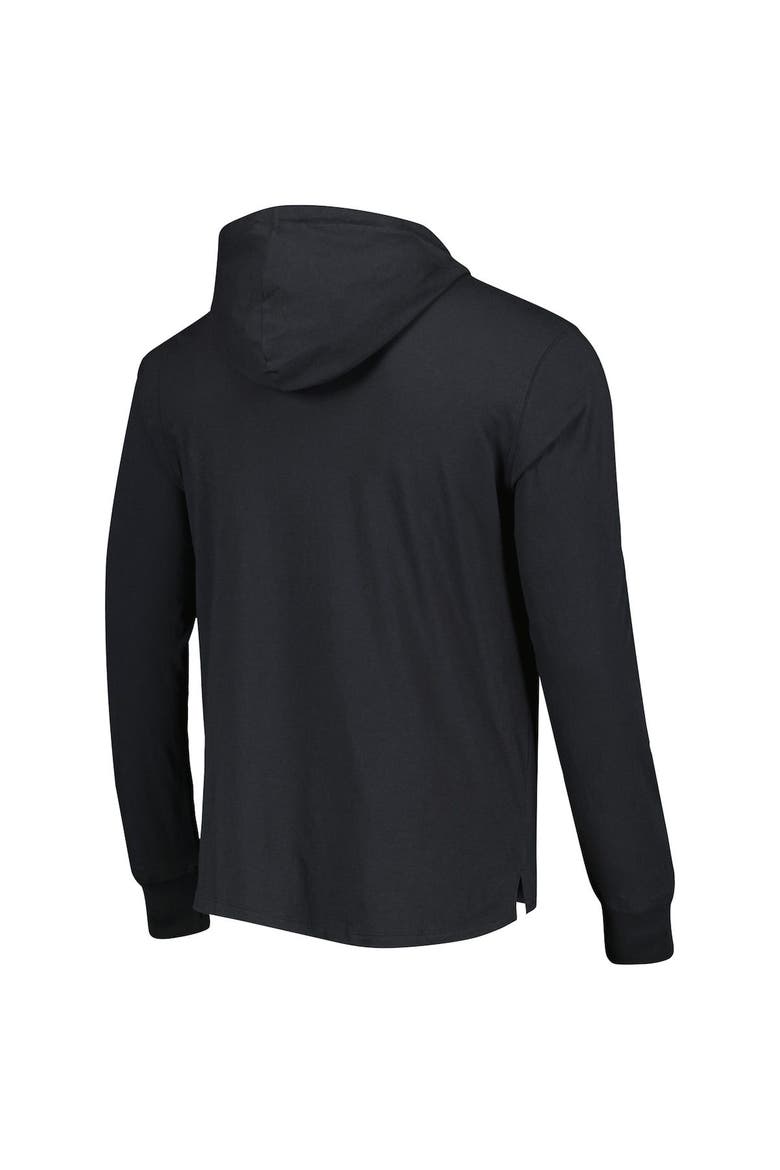 Men's '47 Black Las Vegas Raiders Field Franklin Hooded Long Sleeve T-Shirt, Alternate, color, Black