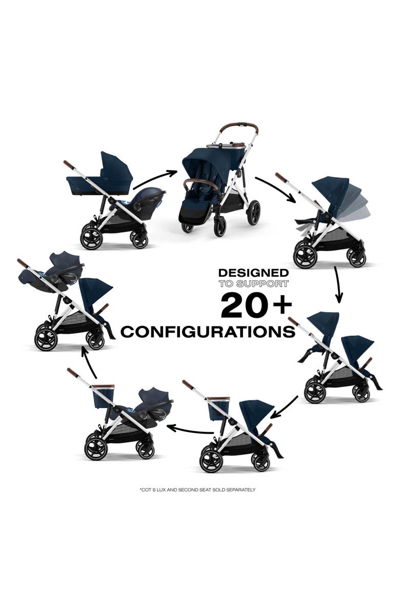 CYBEX Gazelle S Stroller & Cloud G Lux Comfort Extend SensorSafe<sup>™</sup> Car Seat & Base, Alternate, color, 