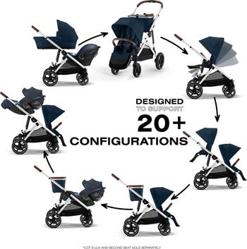 Gazelle S Stroller & Cloud G Lux Comfort Extend SensorSafe<sup>™</sup> Car Seat & Base