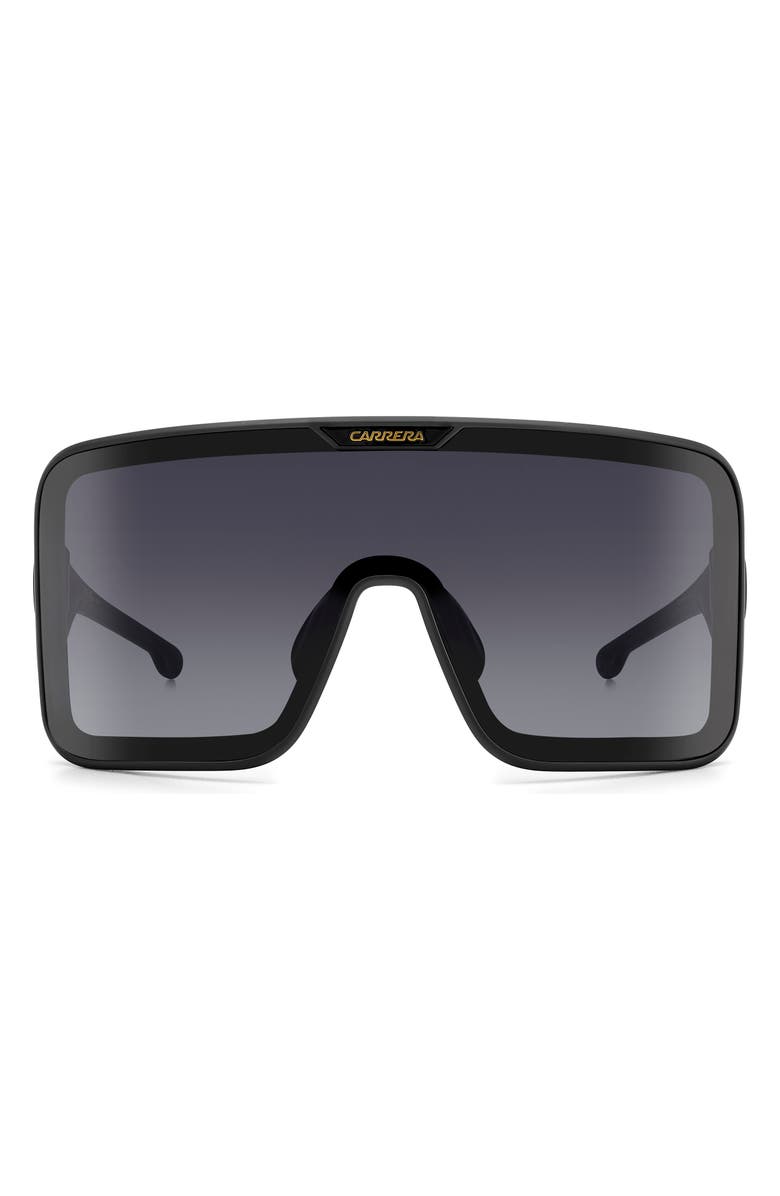 Carrera Eyewear FLAGLAB 15 99mm Shield Sunglasses, Main, color, Matte Black/ Grey Shaded