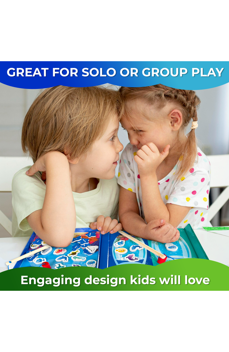 Quokka Magnetic Travel Games Collection for Kids, Alternate, color, Magnet Fishing