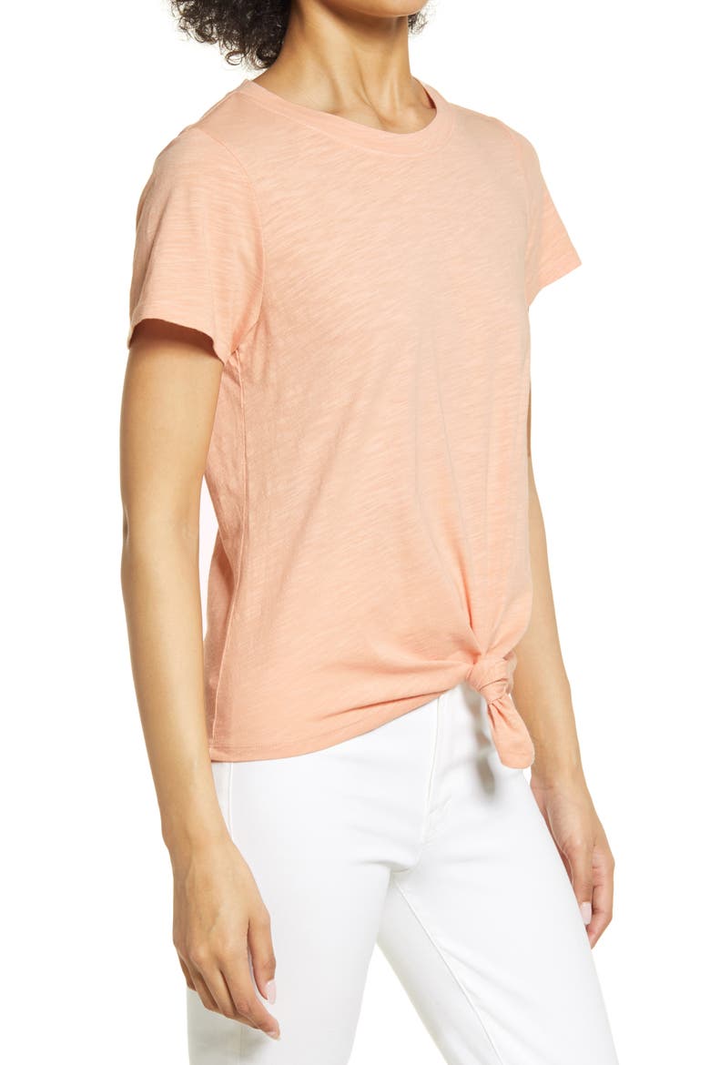 Perfect Knot T-Shirt, Alternate, color, PINK CANYON