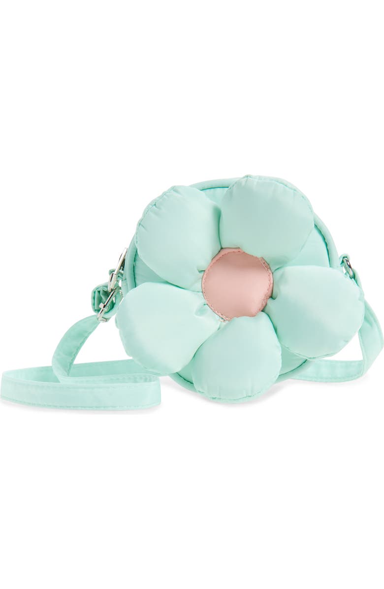 Ruby & Ry Kids' 3D Puffy Flower Bag, Main, color, Aqua
