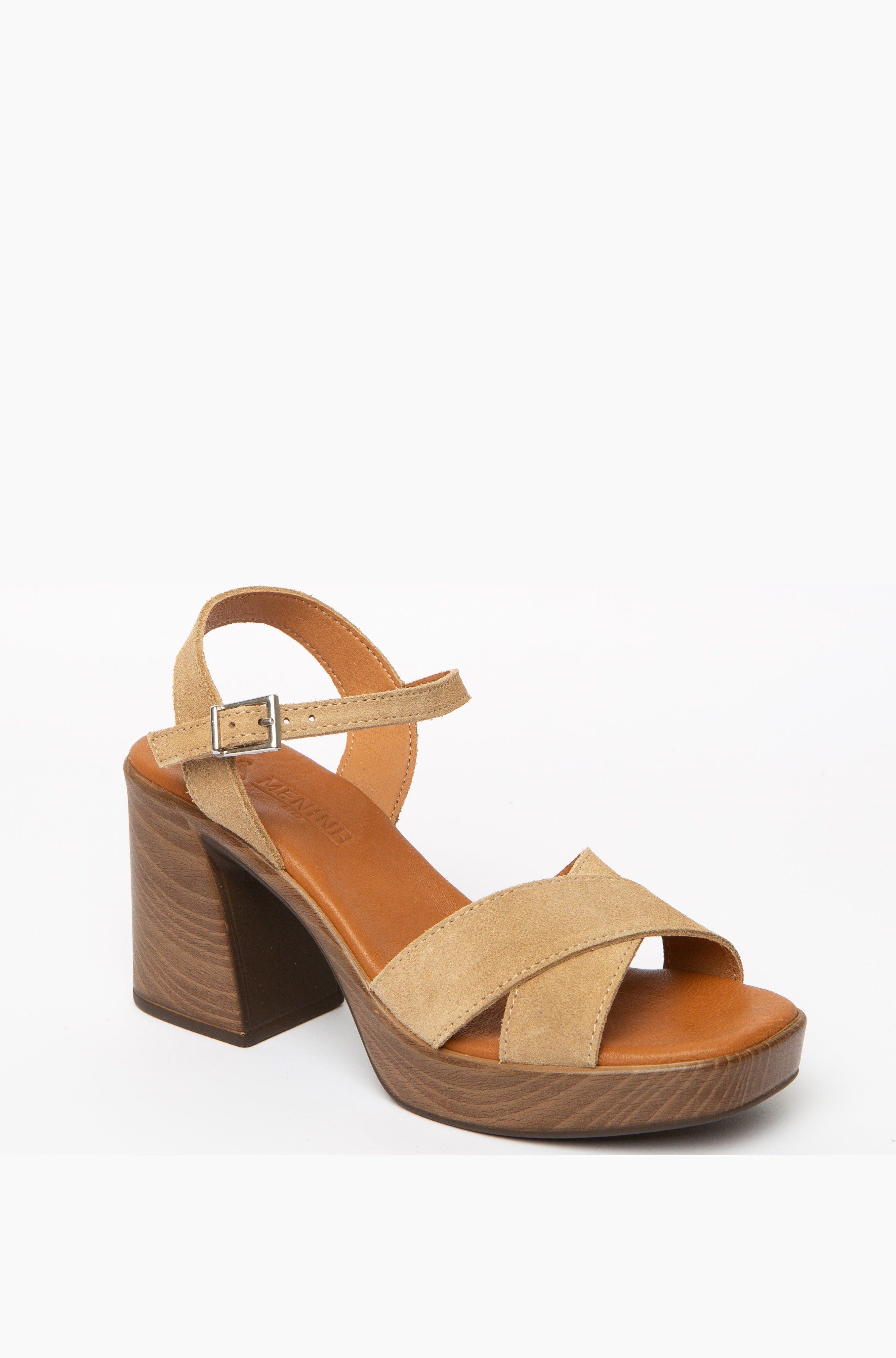 Menina Step Lena Heeled Sandal, Alternate, color, Light Sand