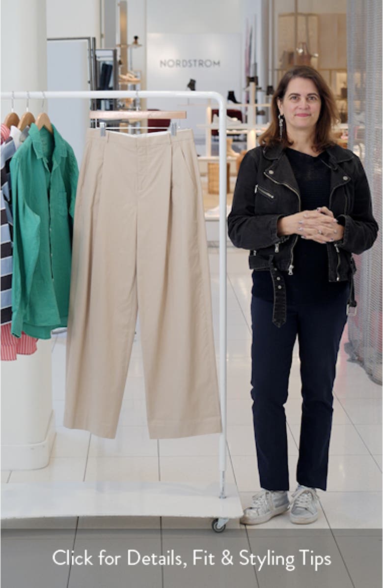 Camille Belted Pleated Straight Leg Pants, sales video thumbnail