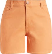 Wit & Wisdom Skyrise High Waist Dolphin Hem Denim Shorts