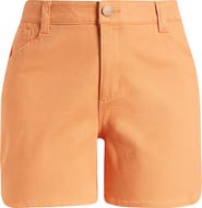 Wit & Wisdom Skyrise High Waist Dolphin Hem Denim Shorts