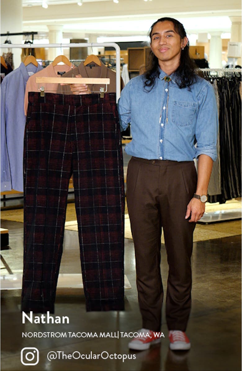 Alma Plaid Corduroy Pants, sales video thumbnail