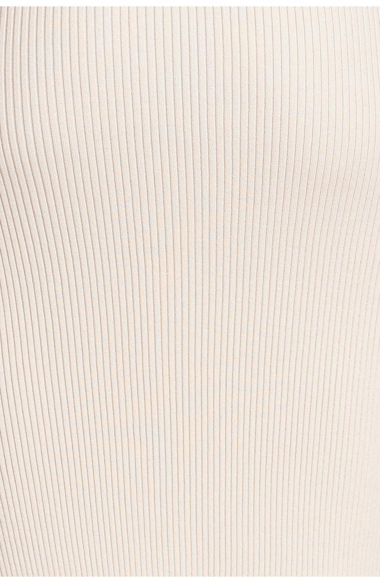 Seraphine Rib Knot Detail Off the Shoulder Midi Maternity Dress, Alternate, color,