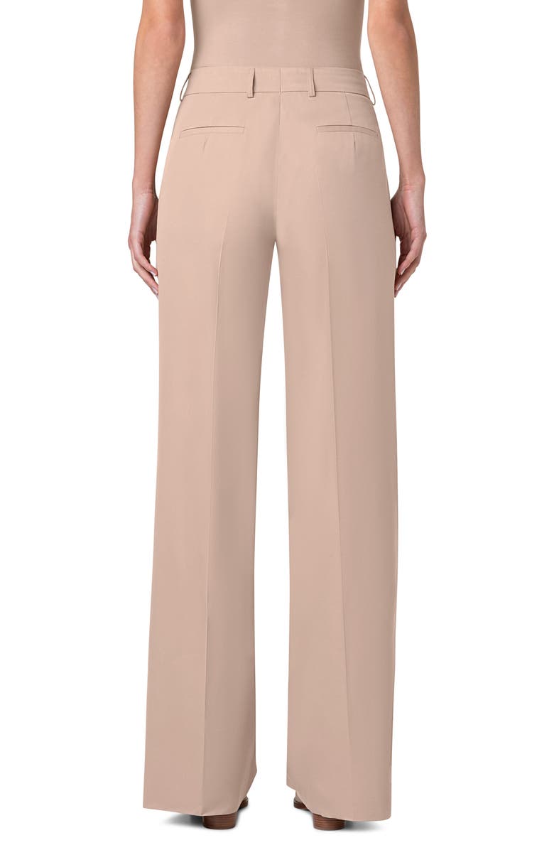 Akris Melin Wide Leg Cotton Poplin Pants, Alternate, color, 