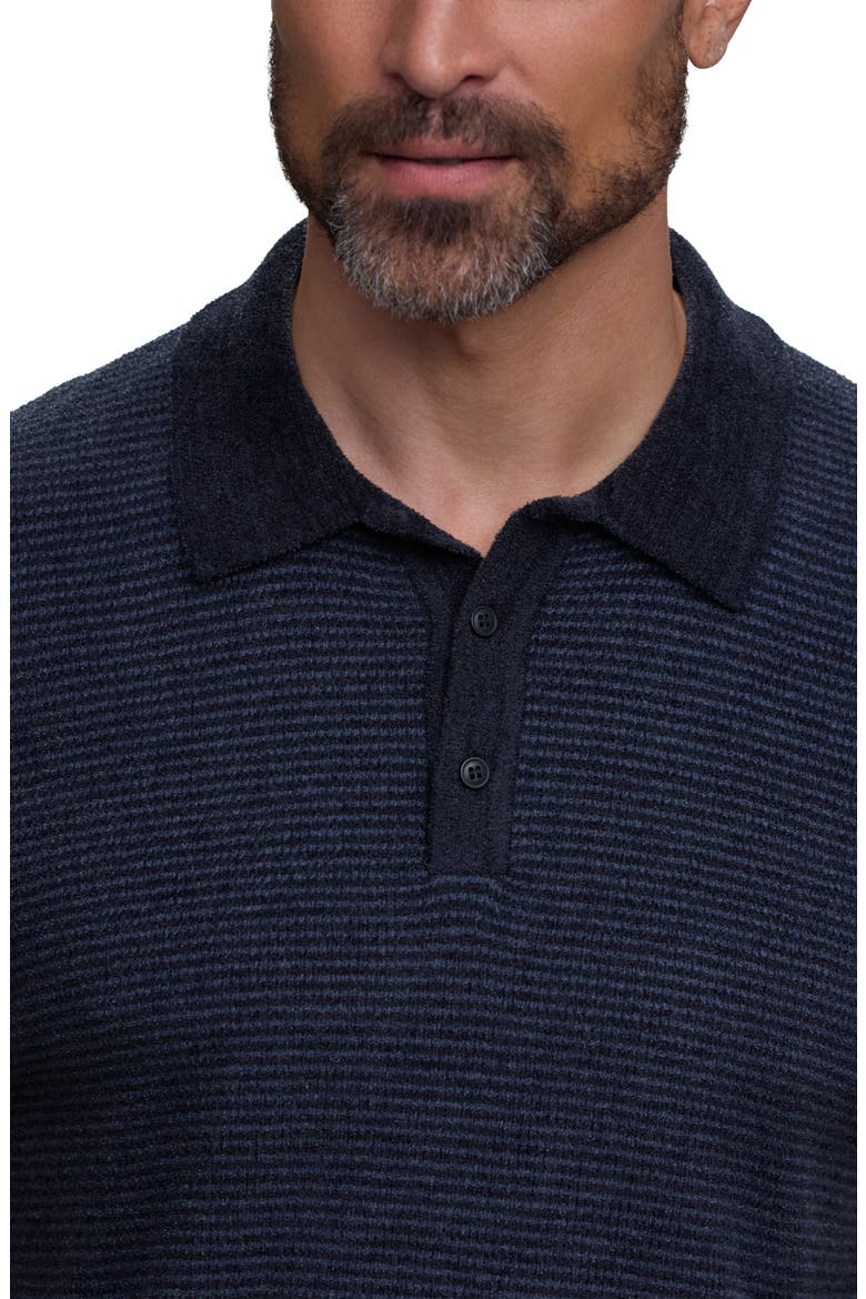 CozyChic Ultra Lite Short Sleeve Polo, Alternate, color, INDIGO-BLACK