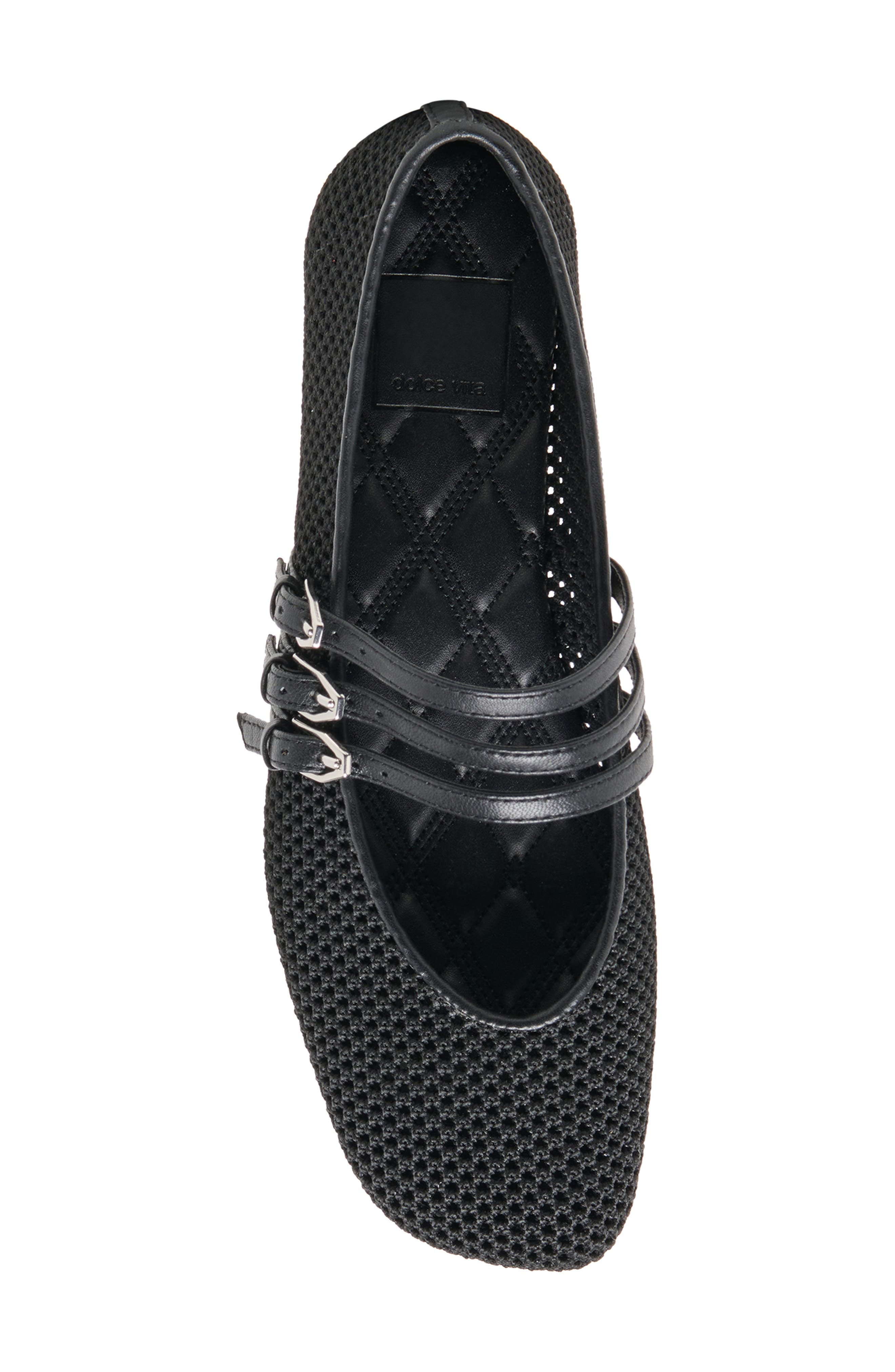 Dolce Vita Alisen Mesh Mary Jane Flat, Alternate, color, Onyx Woven Knit