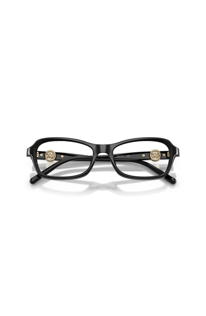 Michael Kors 54mm Round optical glasses, Alternate, color, Black