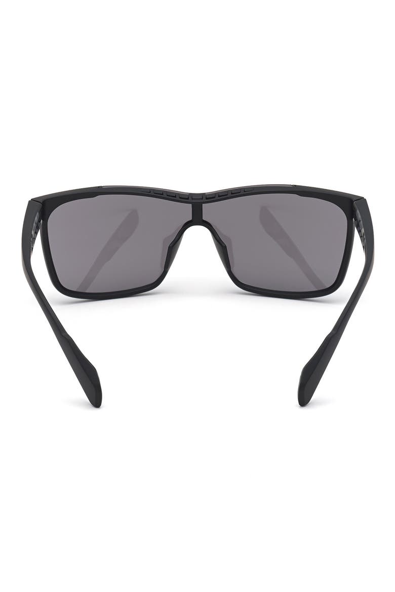 Shield Sunglasses, Alternate, color, MATTE BLACK / SMOKE MIRROR