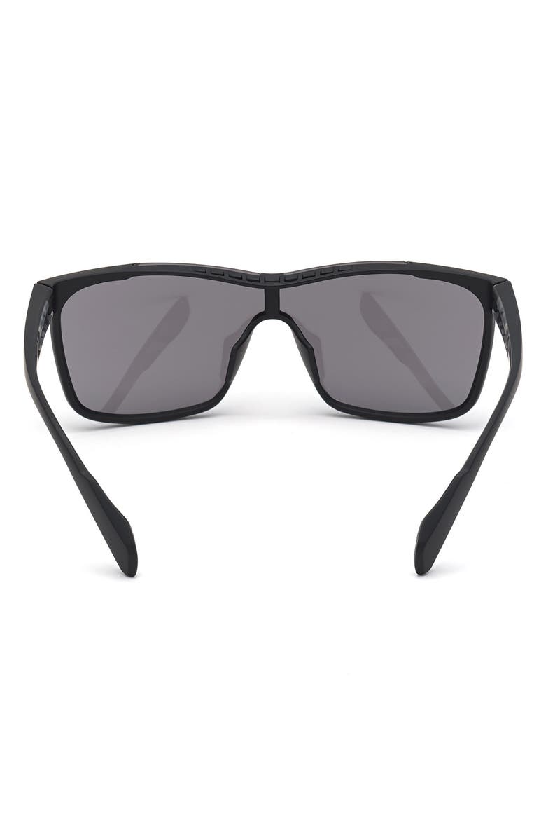 adidas Shield Sunglasses, Alternate, color, Matte Black / Smoke Mirror