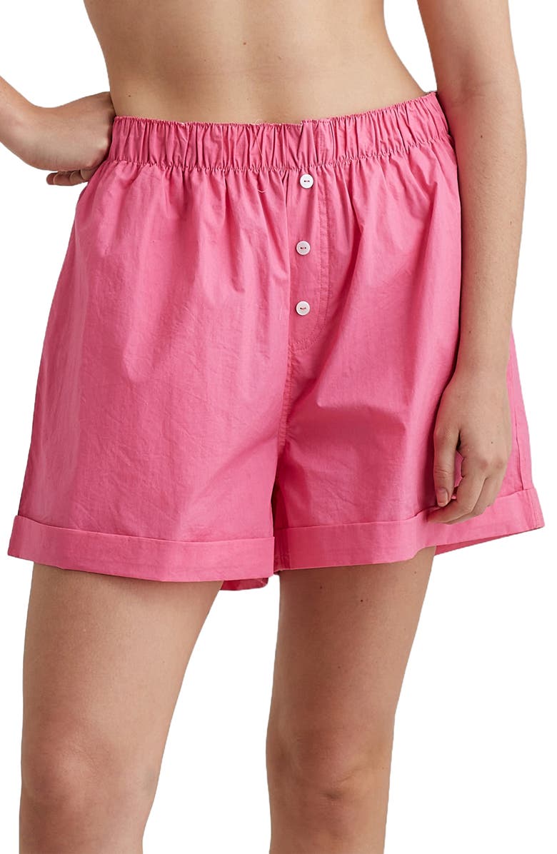 Papinelle Boyfriend Cotton Boxer Shorts, Main, color, 