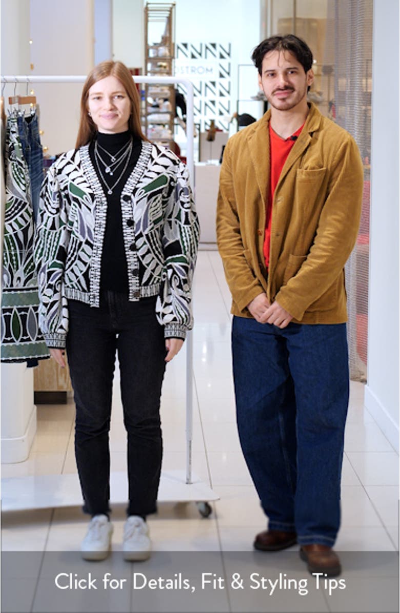 Mixed Jacquard Cardigan, sales video thumbnail