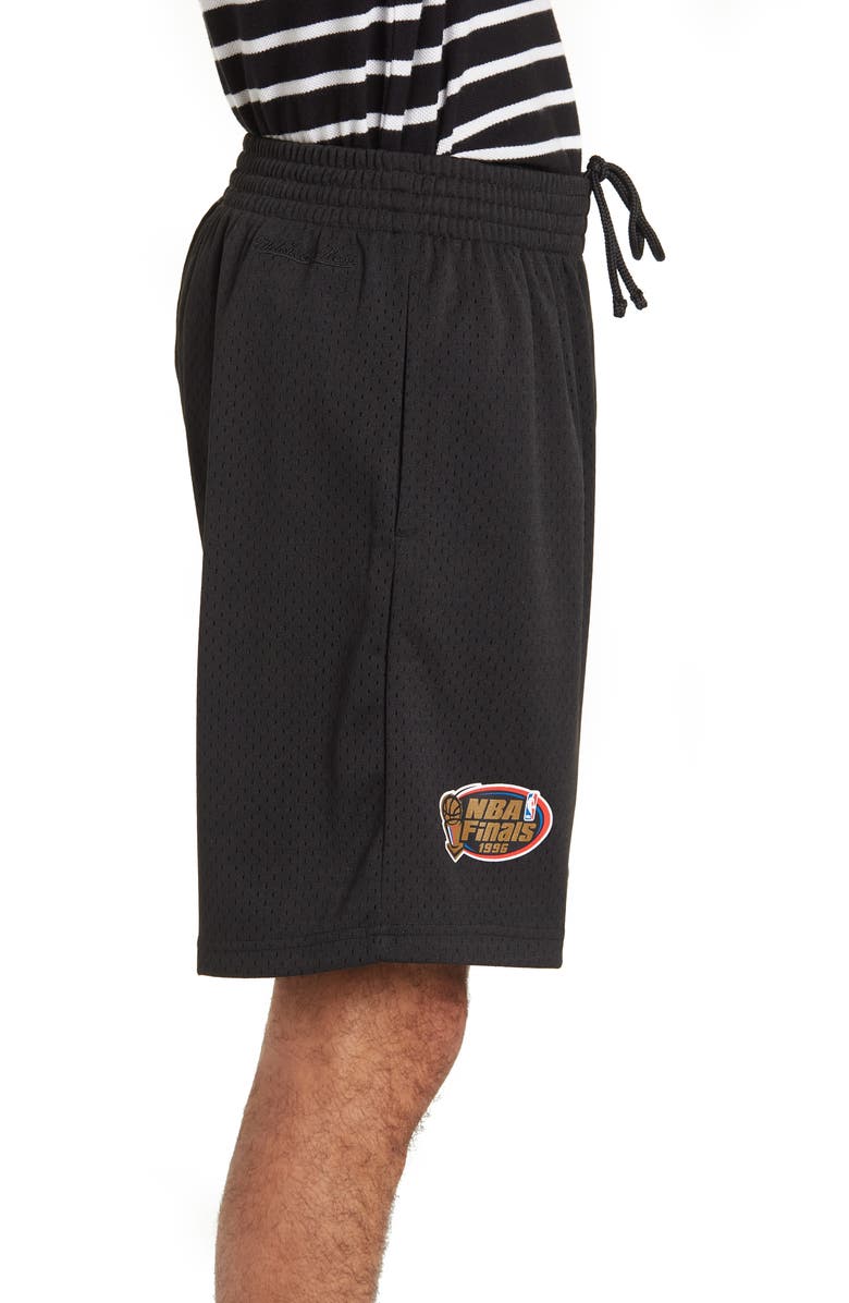 Mitchell & Ness NBA Iridescent Logo Mesh Shorts, Alternate, color,