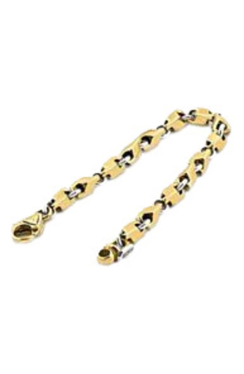 Bliss Diamond Men's Solid 14k Gold 36 grams 4.5mm Heavy Masculine Bracelet 8", Alternate, color, 