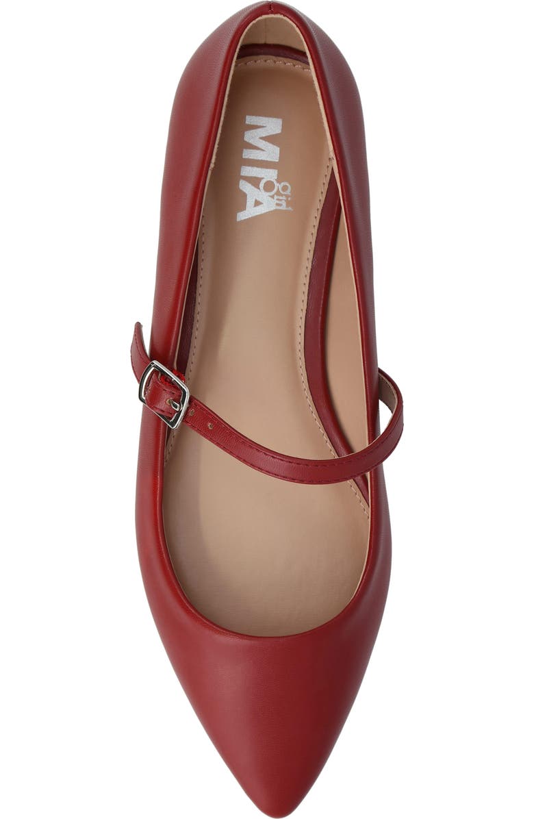 MIA Fionna Mary Jane Flat, Alternate, color, Red