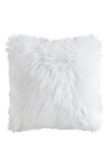 Juicy Couture Faux Fur Throw Pillow In White