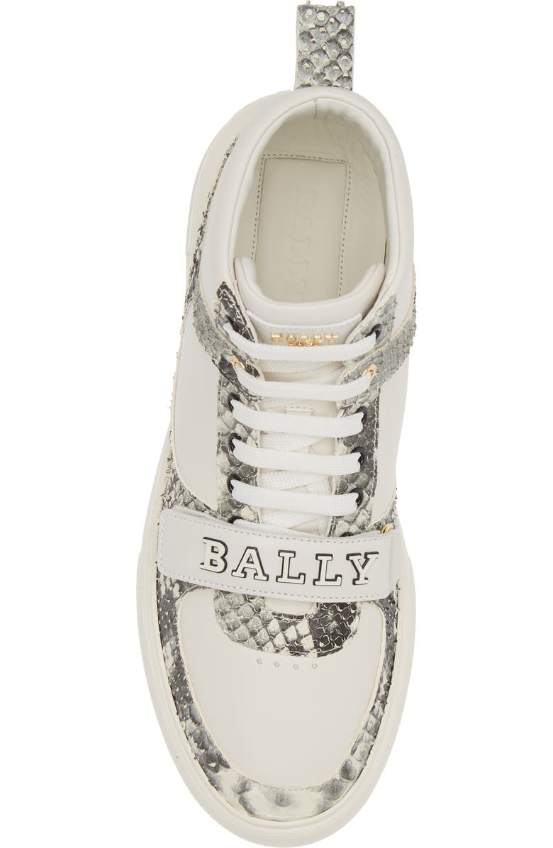 Bally Merryk Snakeskin Embossed High Top Sneaker, Alternate, color,