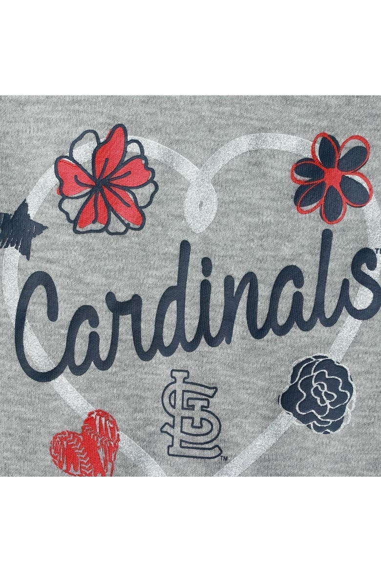 Infant Red/Navy/Gray St. Louis Cardinals Batter Up 3-Pack Bodysuit Set, Alternate, color, Red