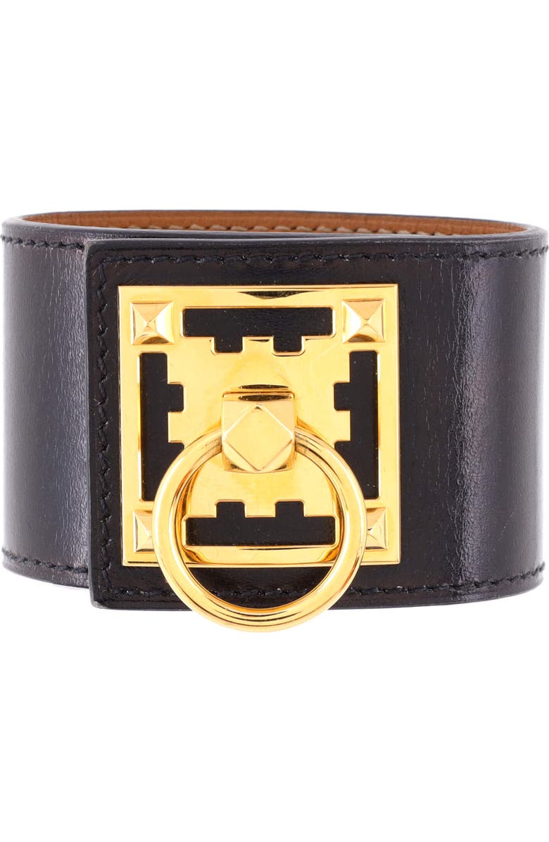 Pre-Owned Hermes Creneau Bracelet Leather, Main, color,
