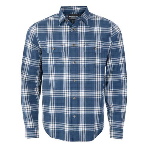 Shop Mountain Khakis Park Flannel Shirt In Faded Indigo