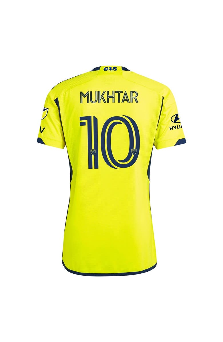 adidas Men's adidas Hany Mukhtar Yellow Nashville SC 2024 The 615 Kit Authentic Player Jersey, Alternate, color, 