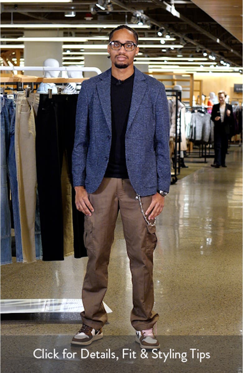 Henrik Trim Fit Italian Knit Cotton Blend Jacket, sales video thumbnail